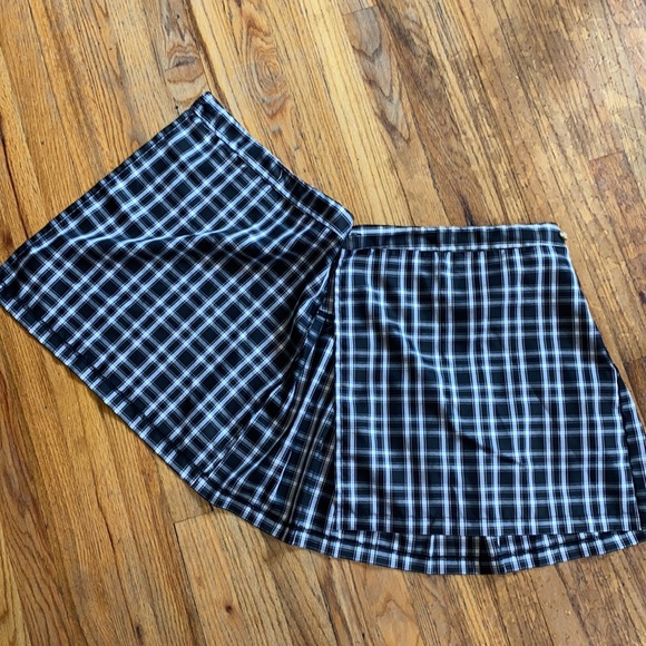 Sim & Sam Plaid Wrap Style Skirt - Picture 3 of 6